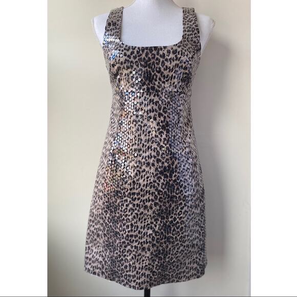 Vintage Olibel Inc Leopard Print Cocktail Dress - Picture 2 of 6